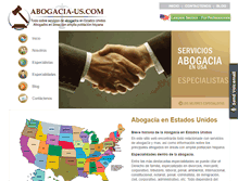 Tablet Screenshot of abogacia-us.com